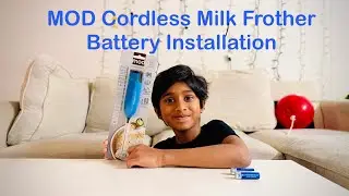 MOD Cordless Milk Frother Unboxing, Battery Installation #milkfrother #indrus_magical_moments 