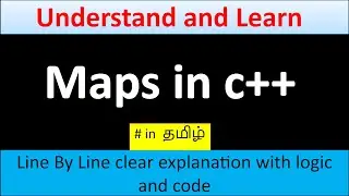 how to create maps in c++||in Tamil