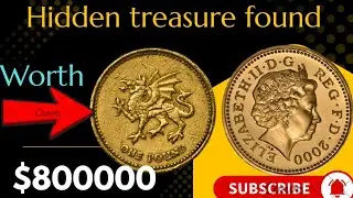 Rare 2000 UK &pound;1 One Pound Coin &ndash; Heraldic Dragon of Wales Design