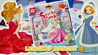 [PAPER DIY] STICKER BOOK PRINCESS: MENEMPEL GAUN PESTA DAN DEKORASI ISTANA 🏰✨