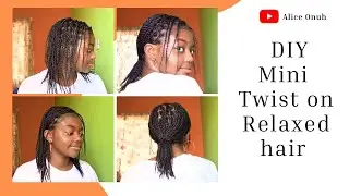 HOW TO: MINI TWISTS PROTECTIVE STYLE | Relaxed Hair