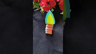 Paper Candle Art And Craft Idea | Diwali Decoration Craft Idea @CraftBy_Simmo04 #shorts #viral