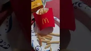 Having A McDonald's Fish Sandwich With Fries For Dinner. They Have The Best Apple Pie!