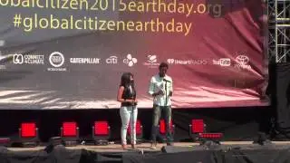 Julie Gichuru & Teddy Ruge at Earth Day Global Citizen 2015