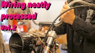 【スポーツスター】②みんな大好き！配線すっきり加工！ハンドルバー交換 配線中通し Wiring neatly processed! Handlebar replacement!