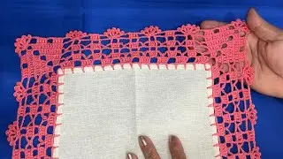 🌸La Puntilla PERFECTA para Servilletas Grandes ✨ ¡Mira el Resultado!👀 @puntillasfaciles⁩ 862