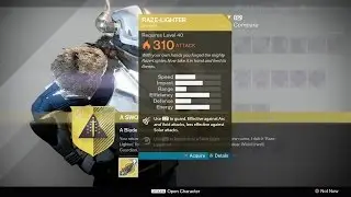 Helping my Daughter get her Raze-Lighter Exotic Sword
