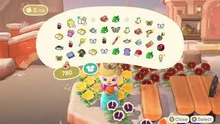 Kimmy in Elsa dress planting trees!  Animal Crossing New Horizons!