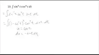 Stewart 7.5 Integral #13 - VERY STANDARD PROBLEM