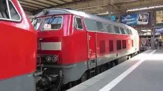 218 423 und 218 463 (beide MTU 16V 4000 R40): Motorstarts und rangieren