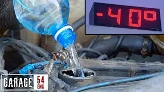 What happens when you fill the motor with water and let it freeze