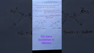 cis trans isomerism in alkenes #neet #bsc #11th #12th