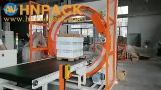 2000mm diameter horizontal ring stretch wrapper machine for warehouse pallet packing