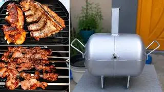 DIY BBQ Grill Pit From Freon Gas Tank | BBQ Bhati | Making an Amazing Barbecue (BBQ) Grill Stove