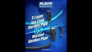 Plasto 3 layer ice cold Garden Pipe v/s Normal Garden Pipe #home #bestwatertank #gardenpipe