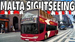 See Malta's Top Sites On This Bus Tour! Valletta, Sliema Sightseeing | 4K