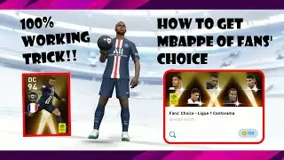 How to get Mbappe on Fans' Choice | 100% Working Trick | eFootball Pes Mobile 2020 | THEWORLDOFLUIS