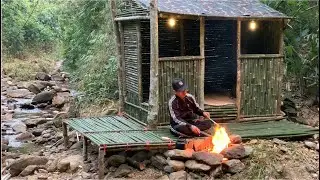 I spent 48 hours creating a warm, safe haven deep in the forest.