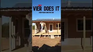 Building a Wrap Around Covered Deck #DIY #deck #handyman #shorts #tinyhouse #howto #reels #timelapse