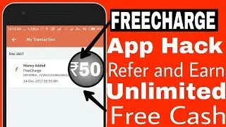 Freecharge app unlimited refer and earn Trick || 50rs on sign up and 50rs per refer 【Area Exclusive】