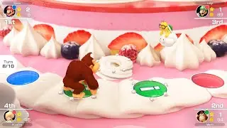 Mario Party Superstars #426 Peach's Birthday Cake Donkey Kong vs Rosalina vs Mario vs Luigi