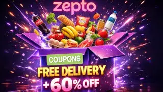 🔥 Zepto Coupon Code Today 🛒💥 Flat 60% OFF | Latest Working Deals 🚀