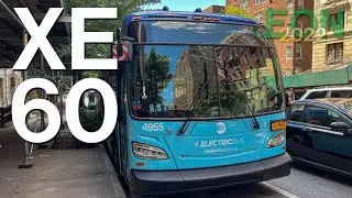 ⁴ᴷ MTA NYCT Manhattan Buses: 2019 New Flyer XE60 CHARGE #4955 on the M79 Select Bus Service+ #shorts