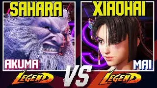 Sahara Akuma Dominates XiaoHai 😳 | Double Perfect | SF6 Replay