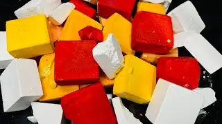 Fresh Dyed Gym Chalk ASMR Crush | Oddly Satisfying Chalk ASMR 