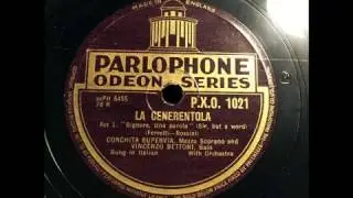 CONCHITA SUPERVIA: 1927- 29 Two Arias LA CENERENTOLA in Restored Sound