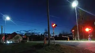 [4K] Przejazd kolejowy #Babice #6 / #Oświęcim ul.Grunwaldzka, Polish Railroad crossing, 踏み切りポーランド