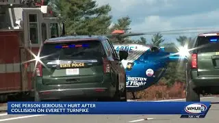 One person seriously hurt after collision on Everett Turnpike