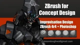 ZBrush for Concept Design2 - Hard Surface Mech PART1 Full Ver