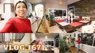 Aprovechando que estoy sola en casa | Decoracion navideña sencilla de mi comedor