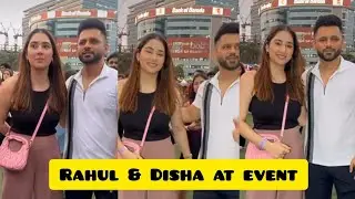 Rahul Vaidya & Disha parmar at event they look stunning 😍