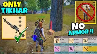 Play without Armor | Only Legendary Tikhar Rifle Challenge💀 | PUBG METRO ROYALE