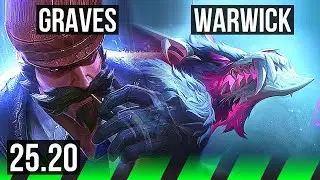 GRAVES vs WARWICK (JGL) | 16/1/6, Legendary | VN Challenger | 25.20