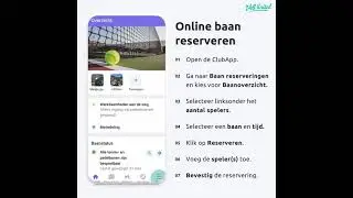 Online baan reserveren via ClubApp van AllUnited