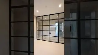 Glass Partition Installation process #music #timelapse #glasspartitioning #glassdivider