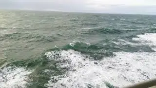 AidaNova Wellengang nach dem Orkan Bombogenese
