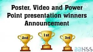 Winner Announcement of Poster and Video Competition