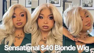 $40 SHAKE-N-GO BOMBSHELL BLONGE WIG | AFFORDABLE HAIRSTYLES | STEP BY STEP INSTALL 