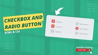 How to Create checkbox and radio button in html & CSS | Mandan Koding