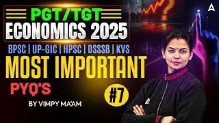 Economics For Teaching Exams | PGT Economics Previous Year Question Paper | Economics By Vimpy Mam