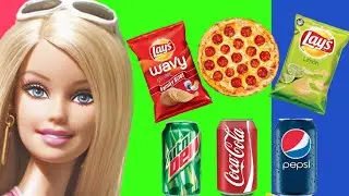 SUPER EASY & FUN DIY BARBIE DOLL CRAFTS AND HACKS | FUN FOR KIDS ! |MINIATURE SNACKS AND SODA !