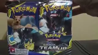 POKEMON TEAM UP BOOSTER BOX OPENING!!  AMAZING PULLS!
