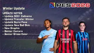 PES 2026 PS2 Half Winter Transfer Update aethersx2 nethersx2
