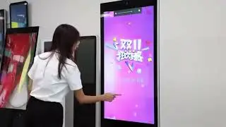 49 Inch Android Vertical LCD Display Video Ads Player Totem TV Kiosk Digital Signage Floor Stand