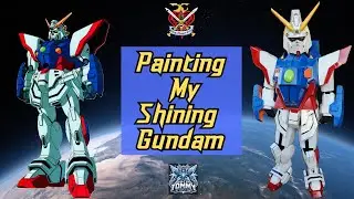 Painting my Shining Gundam #gundam #gunpla #cosplay #3dprint #anime #fyp #reels #fypシ゚ #viral #diy