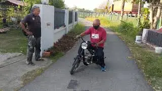 Tim's homebuilt Mini Chopper on test 29Jan2021
